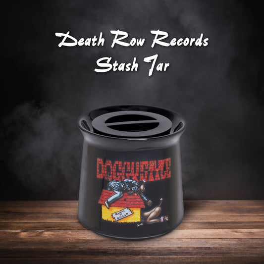 Authentic Ceramic Death Row Records Tribute Stash Jar- Doggystyle - 3 Inches: Preserve the Legacy of West Coast Hip-Hop