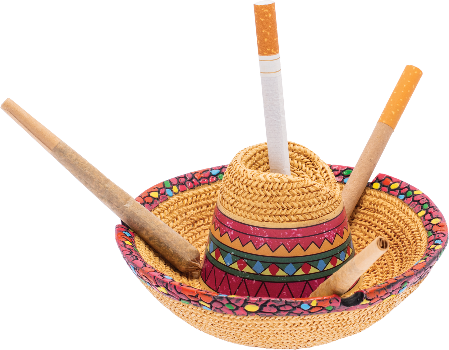 Sombrero Ashtray Fujima – Resin Mexican Hat-Themed Ashtray, Durable & Easy to Clean, Fun and Festive Decor for Home, Patio, or Party Spaces