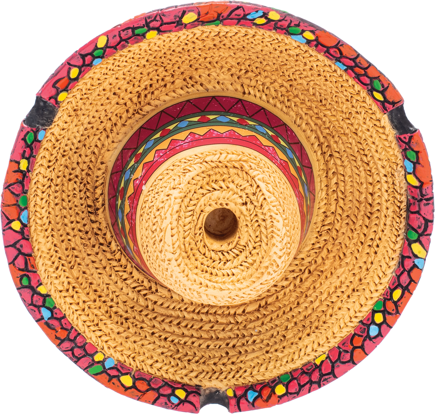 Sombrero Ashtray Fujima – Resin Mexican Hat-Themed Ashtray, Durable & Easy to Clean, Fun and Festive Decor for Home, Patio, or Party Spaces