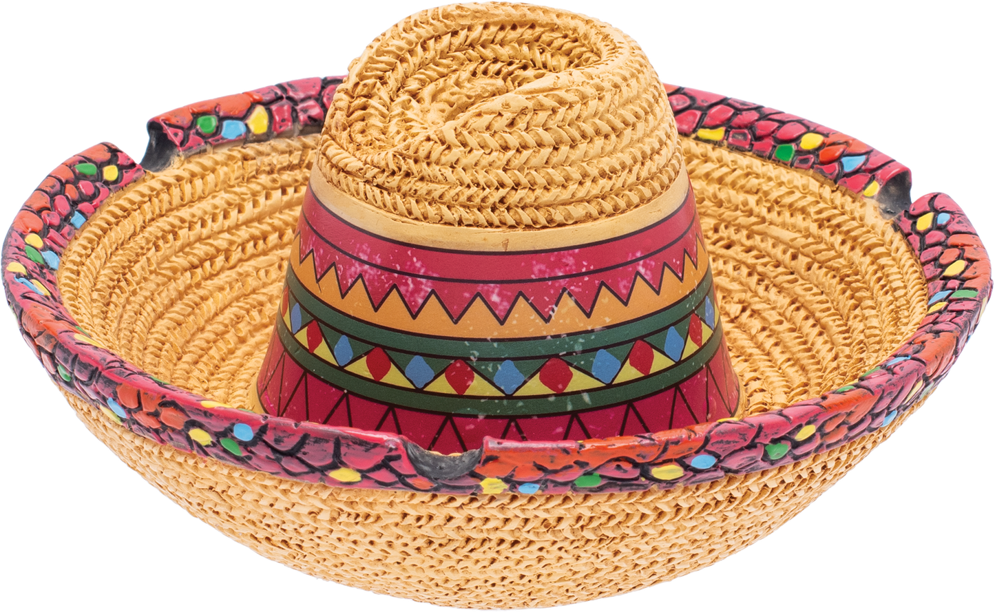 Sombrero Ashtray Fujima – Resin Mexican Hat-Themed Ashtray, Durable & Easy to Clean, Fun and Festive Decor for Home, Patio, or Party Spaces