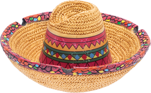 Sombrero Ashtray Fujima – Resin Mexican Hat-Themed Ashtray, Durable & Easy to Clean, Fun and Festive Decor for Home, Patio, or Party Spaces