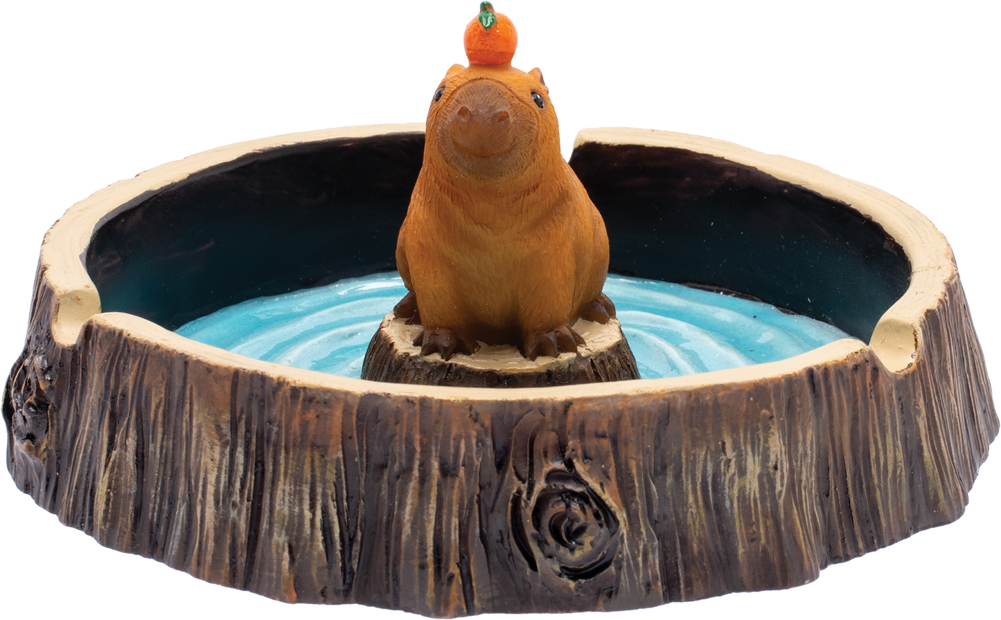 Capybara Stump Fujima Ashtray – Whimsical Resin Animal Ashtray, Durable & Easy to Clean, Fun Decorative Accent for Home, Patio, or Lounge