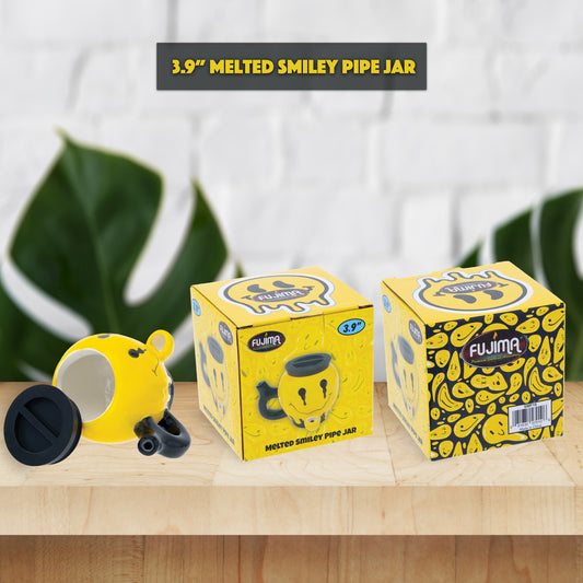 Blissful Melt 3.9" Smiley Face Pipe Jar
