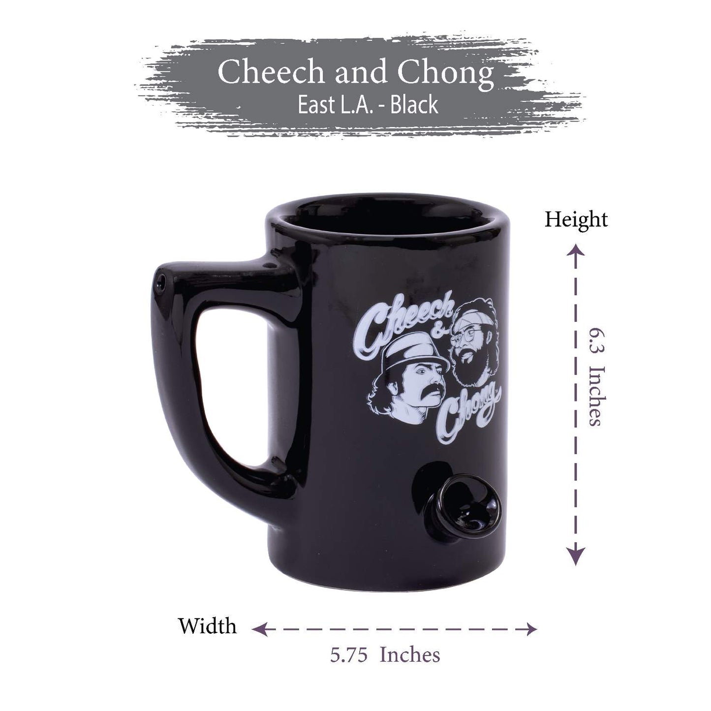 Cheech and Chong Ceramic 2 in 1 Combo Pipe Mug Coffee Mug Coffee Cup