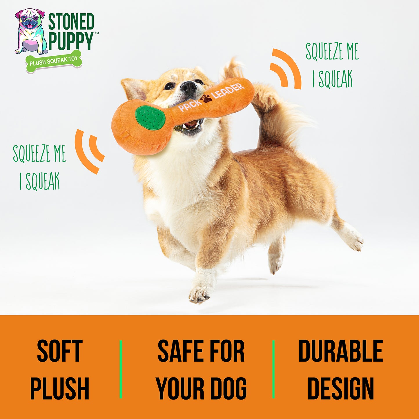 Pack Leader Bowl Plush Dog Toy - Funny 4/20 Themed- Durable and Safe Non-Toxic Materials -Soft Texture