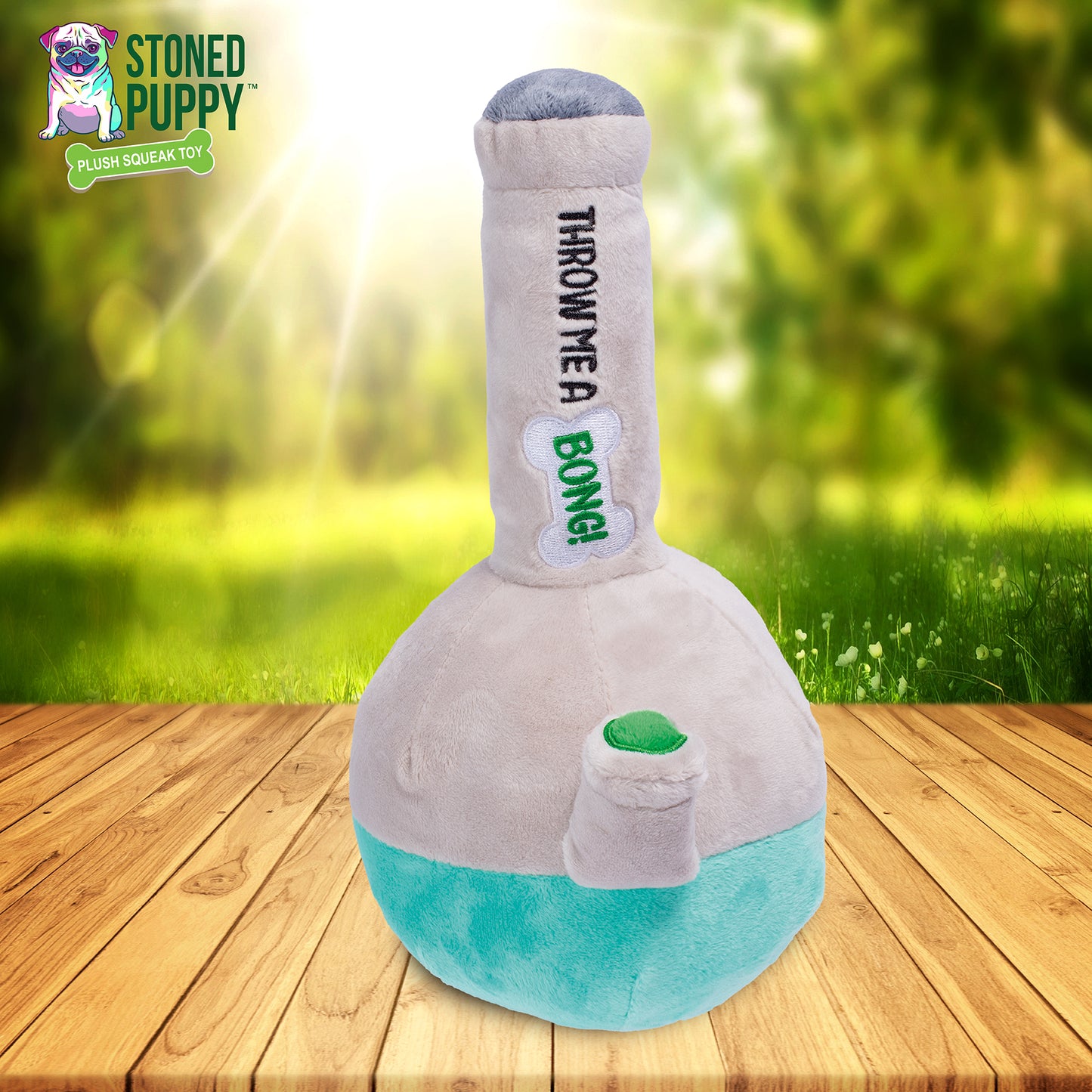 Beaker Plush Dog Toy - Funny 4/20 Themed- Durable and Safe Non-Toxic Materials -Soft Texture and Built-in Squeaker for Versatile Play