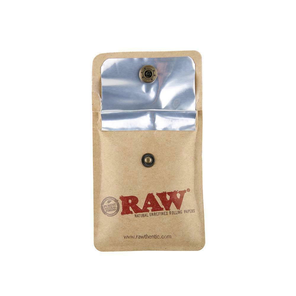 Raw Rolling Papers Brand Pocket / Purse Ashtray - Flexible & Portable Travel Cigarette Ash Pouch - Double Layered Construction - Heavy Parchment Paper Material - Efficient and Easy to Use
