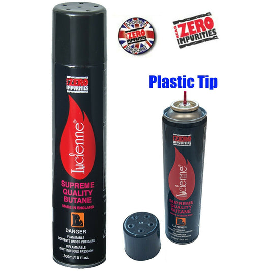 Refined Lighter Refills Butane Fuel – High Quality Lucienne Quadruple, Filtered, Premium Fluid Lighter Ultra Refined – Pure Universal Gas lighter Refilling with Zero Impurities – 300 ml / 10 fl. Oz