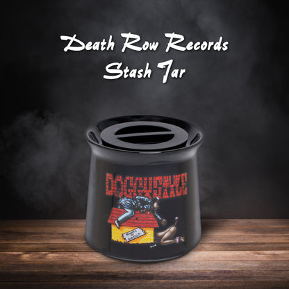 Authentic Ceramic Death Row Records Tribute Stash Jar- Doggystyle - 3 Inches: Preserve the Legacy of West Coast Hip-Hop