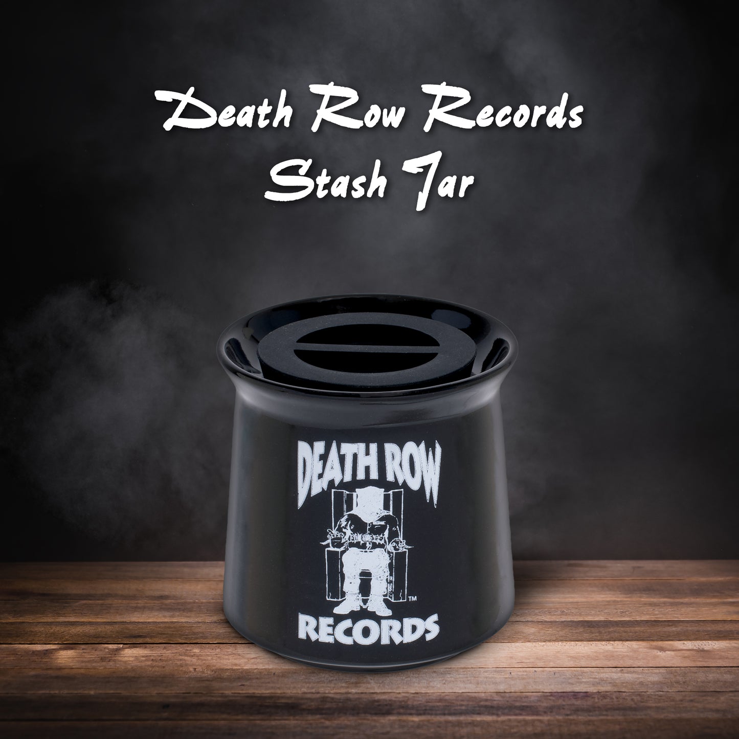 Authentic Ceramic Death Row Records Tribute Stash Jar- Death Row - 3 Inches: Preserve the Legacy of West Coast Hip-Hop