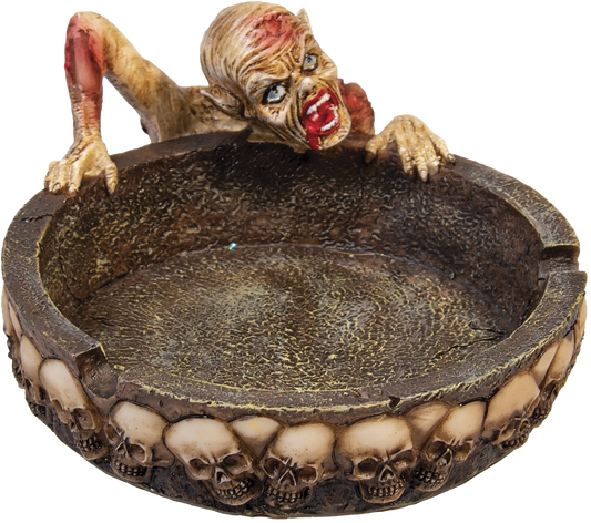 5" Graveyard Rendezvous Zombie Polystone Ashtray