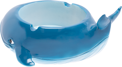 Fujima Blue Whale Ashtray – Resin Ocean-Themed Ashtray, Durable & Easy to Clean, Unique Decorative Piece for Home, Patio, or Beach-Inspired Decor