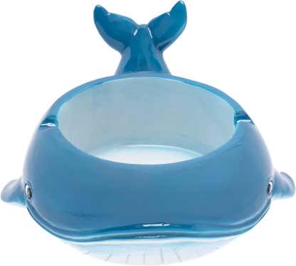 Fujima Blue Whale Ashtray – Resin Ocean-Themed Ashtray, Durable & Easy to Clean, Unique Decorative Piece for Home, Patio, or Beach-Inspired Decor