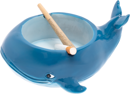 Fujima Blue Whale Ashtray – Resin Ocean-Themed Ashtray, Durable & Easy to Clean, Unique Decorative Piece for Home, Patio, or Beach-Inspired Decor