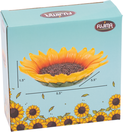 Sunflower Fujima Ashtray – Bright Resin Floral-Themed Ashtray, Durable & Easy to Clean, Cheerful Decor Piece for Home, Garden, or Patio Ashtray