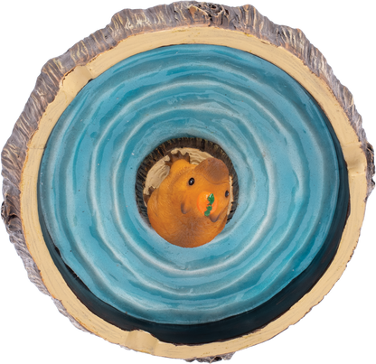 Capybara Stump Fujima Ashtray – Whimsical Resin Animal Ashtray, Durable & Easy to Clean, Fun Decorative Accent for Home, Patio, or Lounge