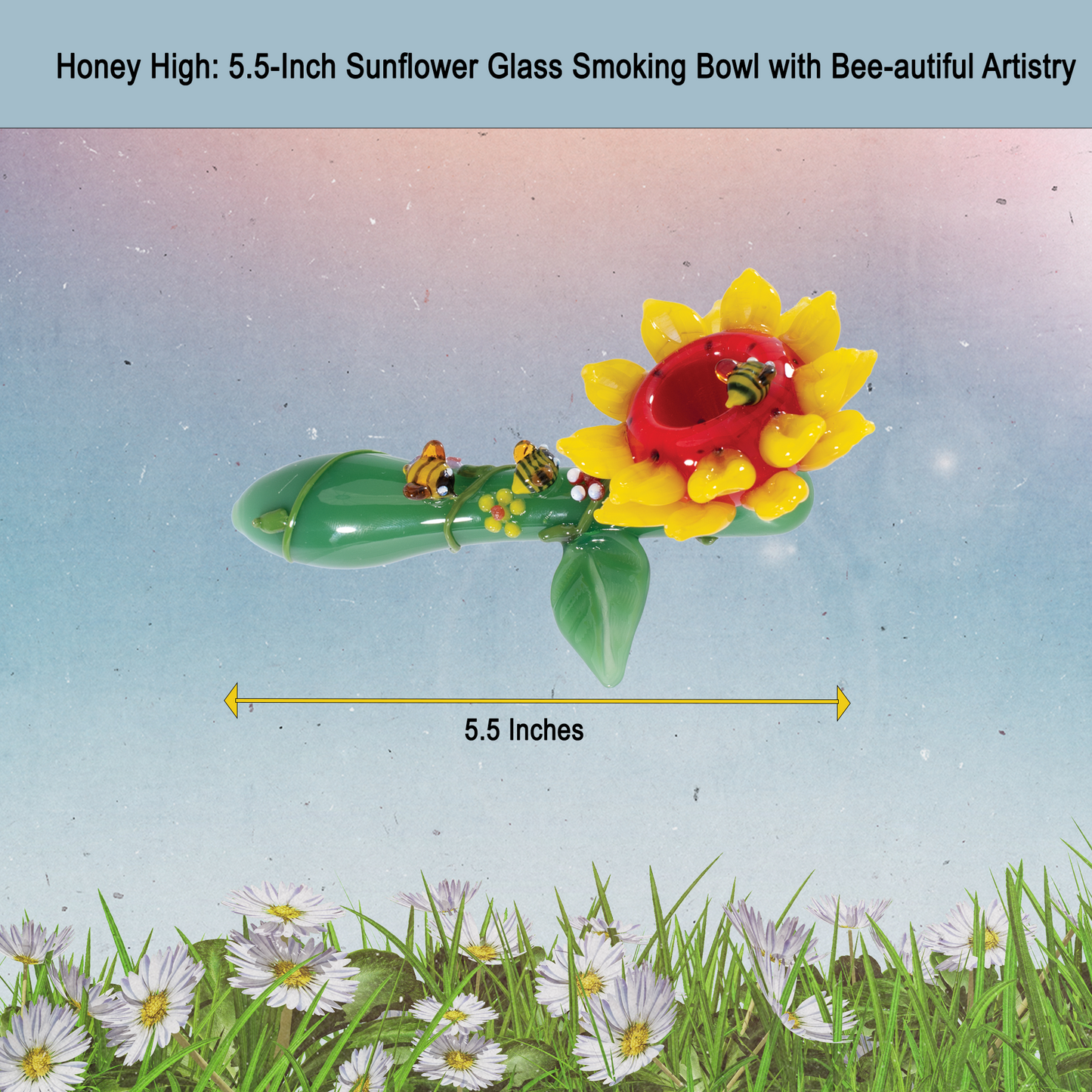 Sunshine Bloom 5.5-inch 3D Hand Pipe