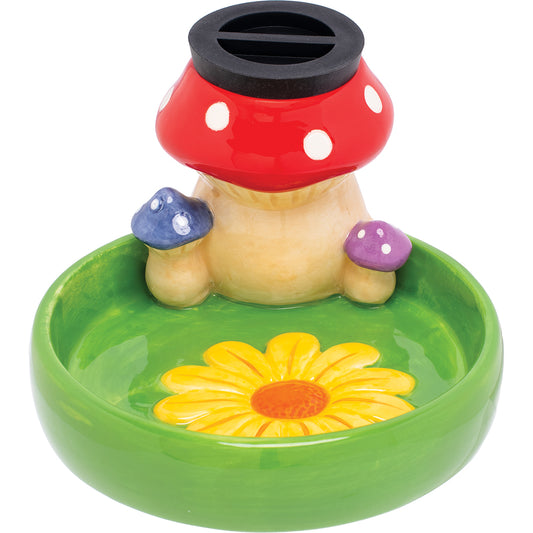 Enchanted Flora 5.5-inch StashTray – Mushroom & Flowers