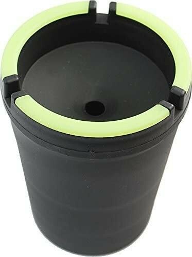12ct. Glow In Dark Self Extinguishing Cigarette Cup Holder Car Ashtray In Colors