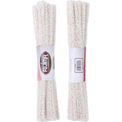 Fujima Pipe Cleaners, Hard Bristle, Extra Absorbent Cotton, White, 40 Count a Bundle, Pack of 48 Total 1920 Count