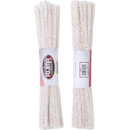 Fujima Pipe Cleaners, Hard Bristle, Extra Absorbent Cotton, White, 40 Count a Bundle, Pack of 48 Total 1920 Count
