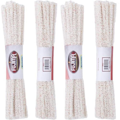 Fujima Pipe Cleaners, Hard Bristle, Extra Absorbent Cotton, White, 40 Count a Bundle, Pack of 48 Total 1920 Count
