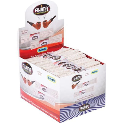 Fujima Pipe Cleaners, Hard Bristle, Extra Absorbent Cotton, White, 40 Count a Bundle, Pack of 48 Total 1920 Count