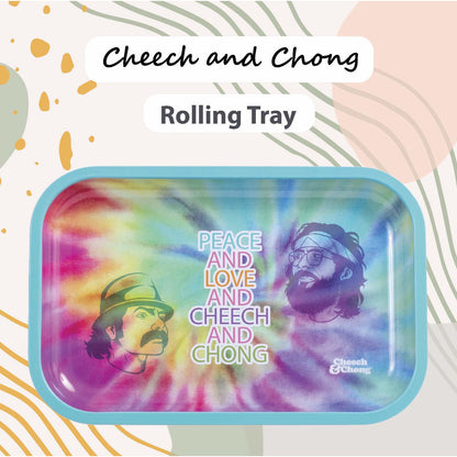 Cheech and Chong Premium Rolling Tray – Multi Functional Accessory to Help Roll your Herbs - Laughing Friends Design