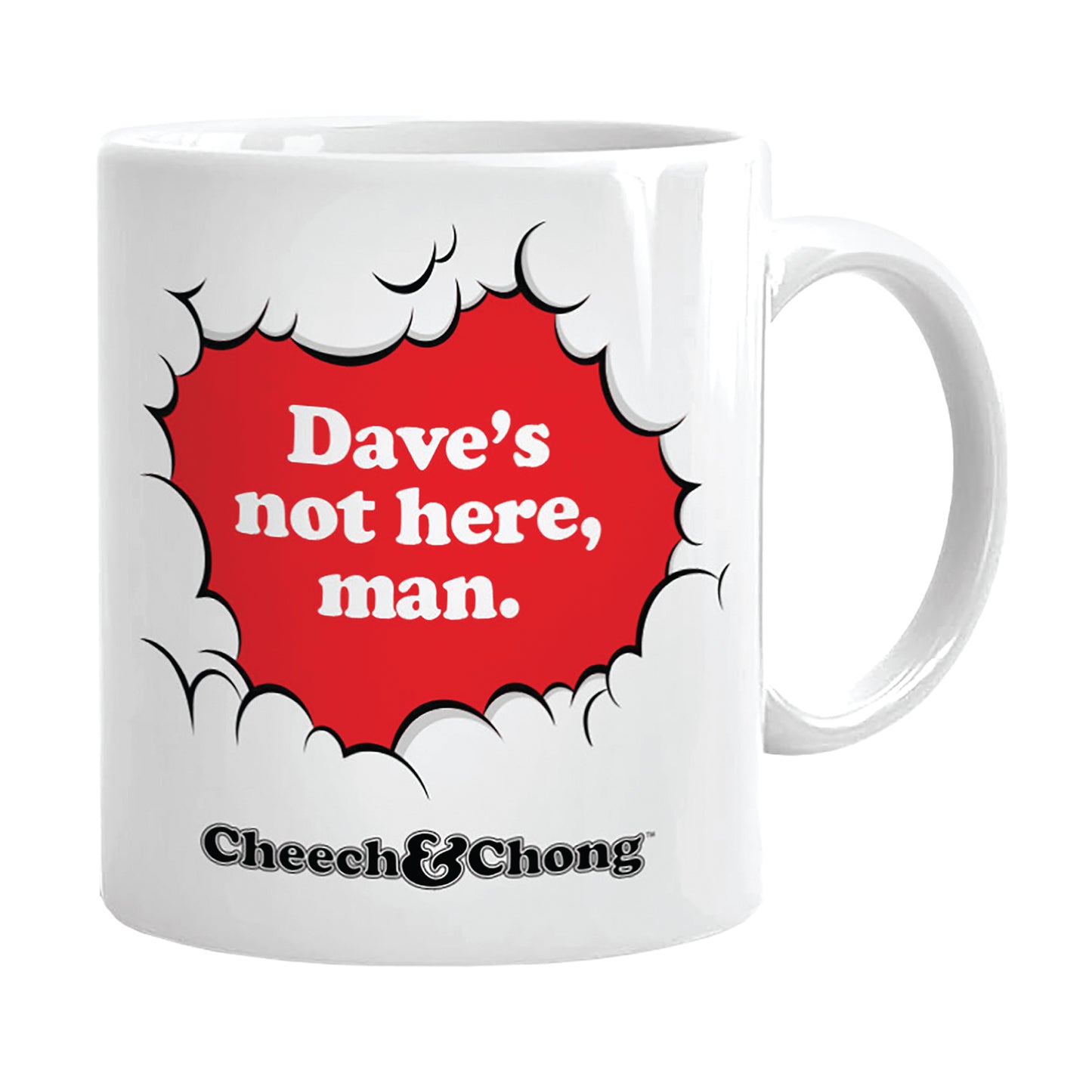 Cheech and Chong Dave's Coffee Mug - 50th Anniversary Special Edition Tea Mugs and Hot Chocolate, Beverages Mugs – Premium Quality Ceramic, Drinking Mug & Gift Box Set – 11 OZ Laughing Friends