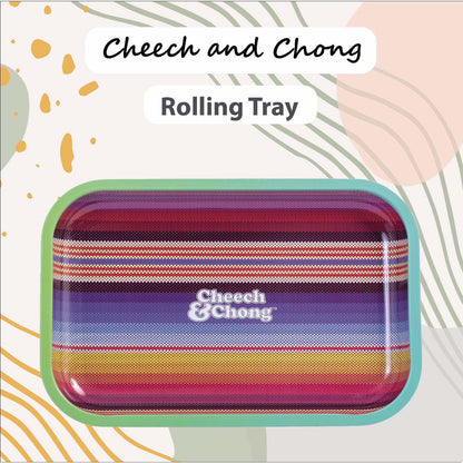 Cheech and Chong Premium Rolling Tray – Multi Functional Accessory to Help Roll your Herbs - Laughing Friends Design