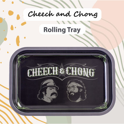 Cheech and Chong Premium Rolling Tray – Multi Functional Accessory to Help Roll your Herbs - Laughing Friends Design