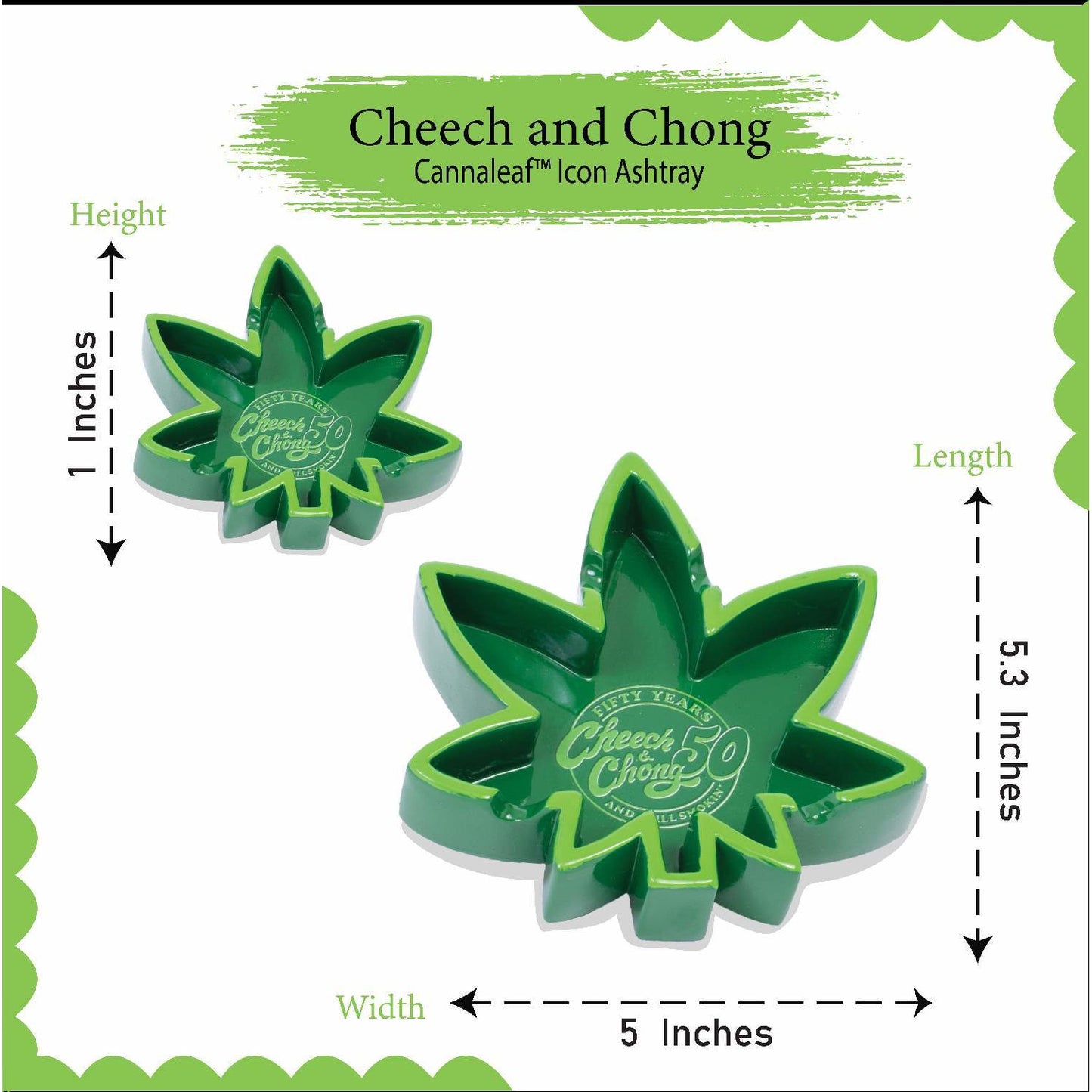 Cheech and Chong 50th Anniversary Leaf Icon Ashtrays