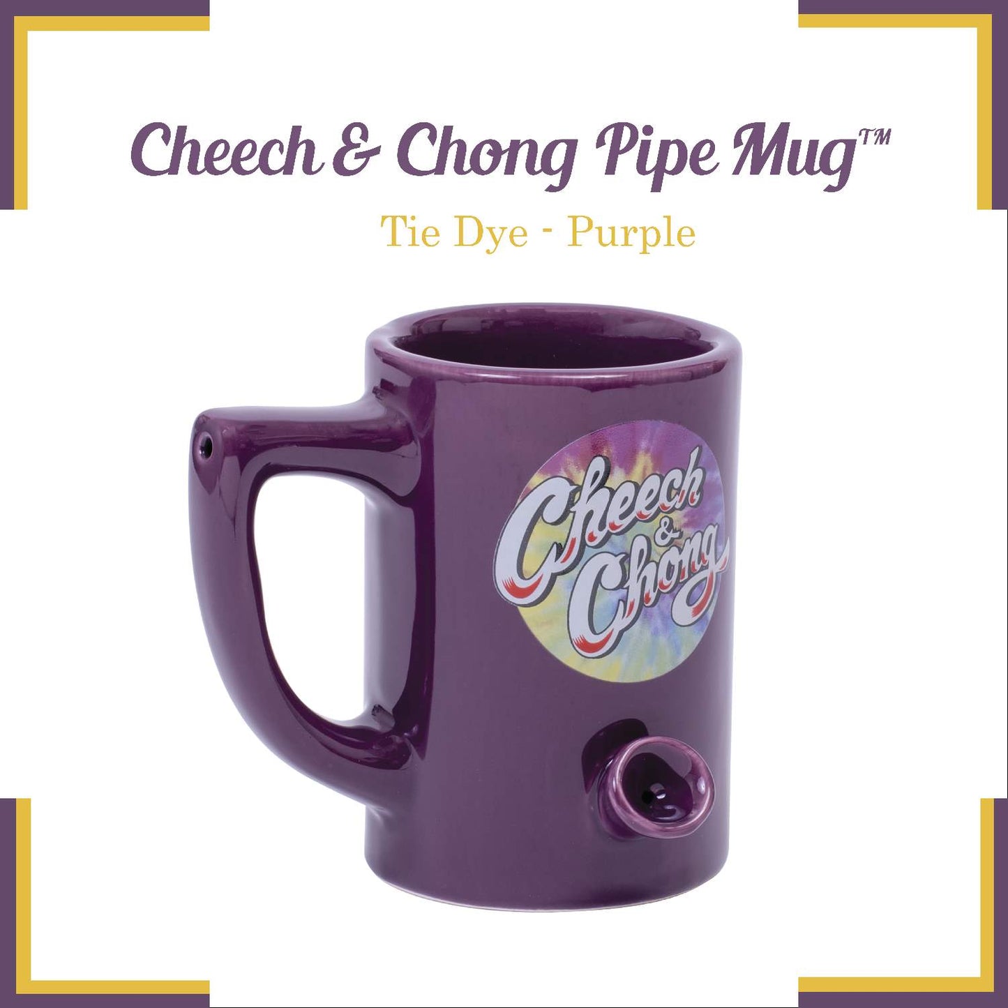 Cheech and Chong Ceramic 2 in 1 Combo Pipe Mug Coffee Mug Coffee Cup