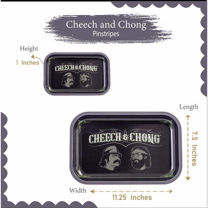 Cheech and Chong Premium Rolling Tray – Multi Functional Accessory to Help Roll your Herbs - Laughing Friends Design