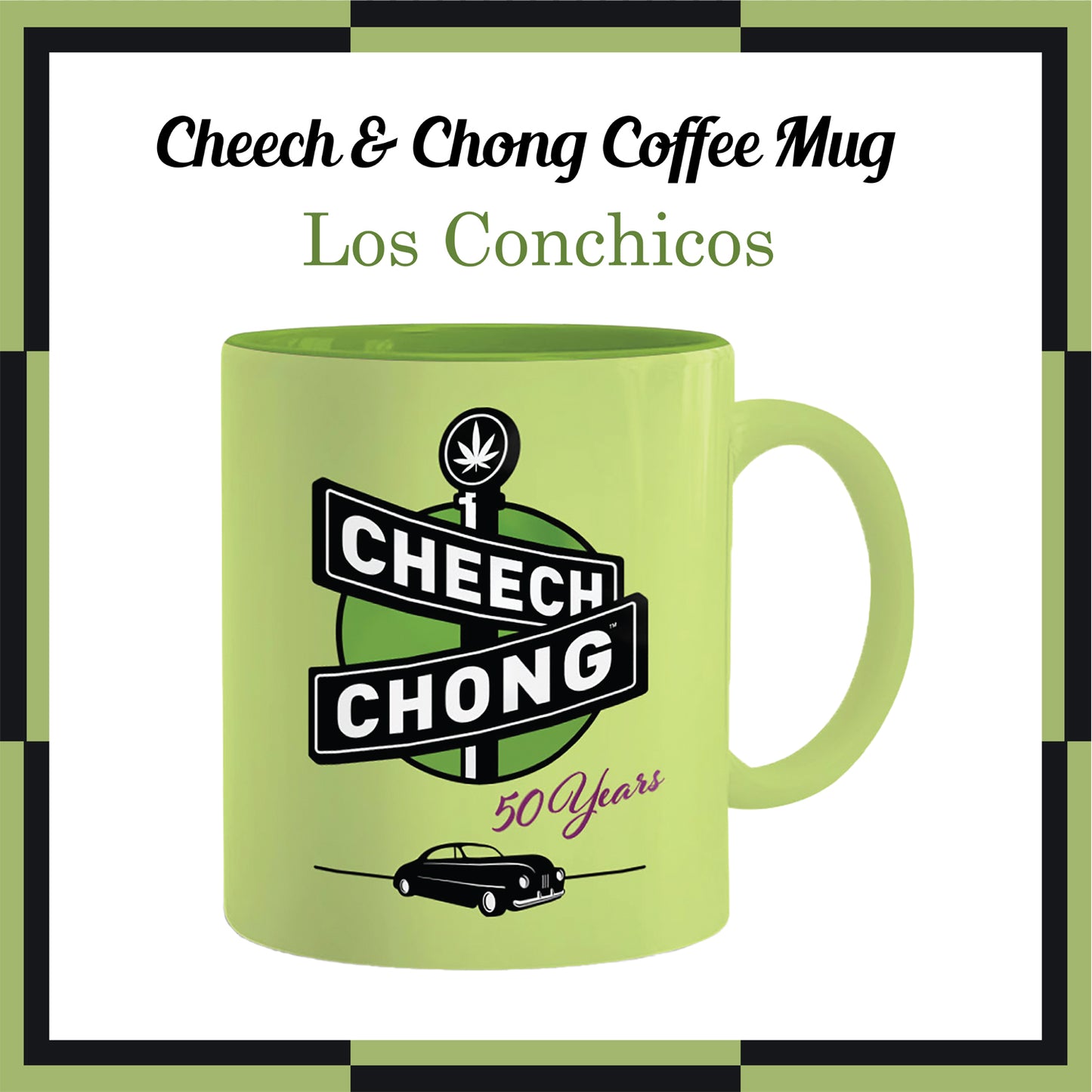 Cheech and Chong Dave's Coffee Mug - 50th Anniversary Special Edition Tea Mugs and Hot Chocolate, Beverages Mugs – Premium Quality Ceramic, Drinking Mug & Gift Box Set – 11 OZ Laughing Friends