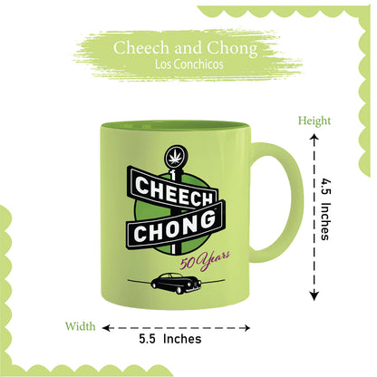 Cheech and Chong Dave's Coffee Mug - 50th Anniversary Special Edition Tea Mugs and Hot Chocolate, Beverages Mugs – Premium Quality Ceramic, Drinking Mug & Gift Box Set – 11 OZ Laughing Friends