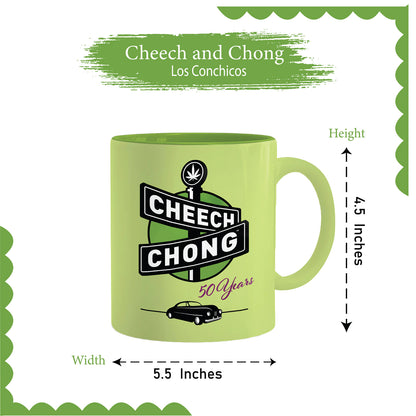 Cheech and Chong Dave's Coffee Mug - 50th Anniversary Special Edition Tea Mugs and Hot Chocolate, Beverages Mugs – Premium Quality Ceramic, Drinking Mug & Gift Box Set – 11 OZ Laughing Friends