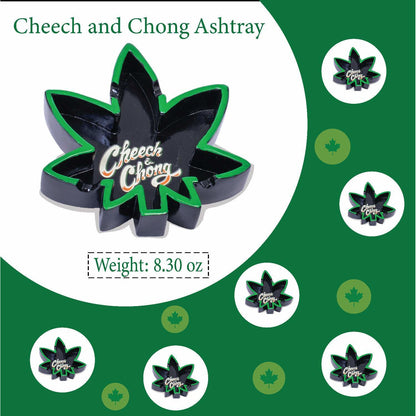 Cheech and Chong 50th Anniversary Leaf Icon Ashtrays