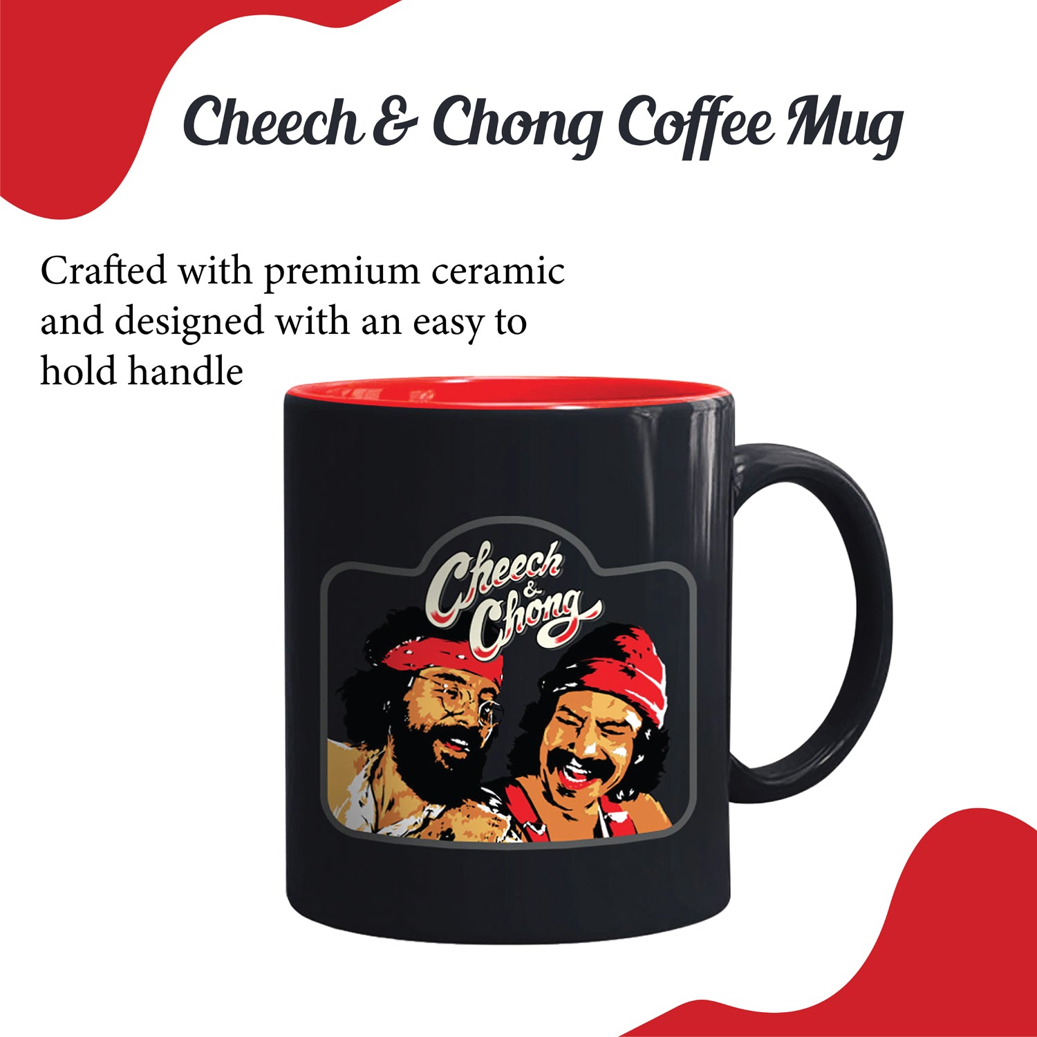 Cheech and Chong Ceramic 2 in 1 Combo Pipe Mug Coffee Mug Coffee Cup