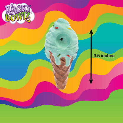 3.5" Mint Green Ice Cream Ceramic Pipe - Wacky Bowlz