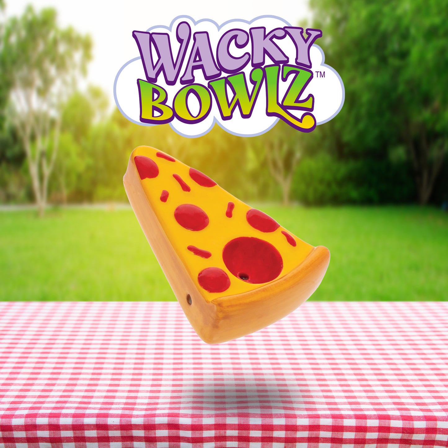 3.5" Pizza Slice Ceramic Pipe - Wacky Bowlz