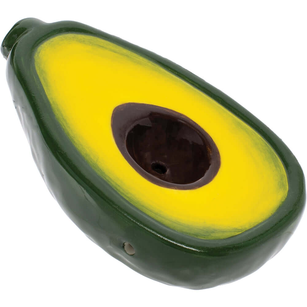 3.5" Avocado Ceramic Pipe - Wacky Bowlz