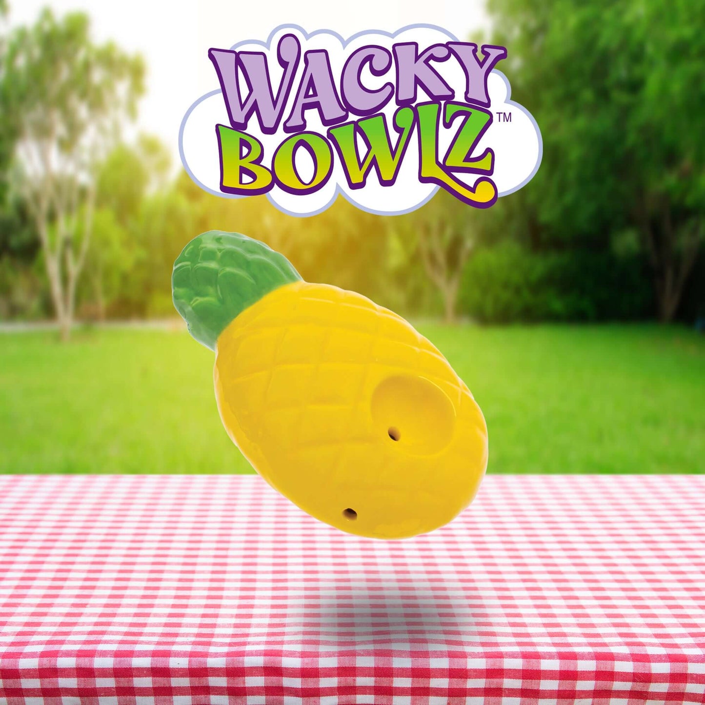 3.5" Pineapple Ceramic Pipe - Wacky Bowlz