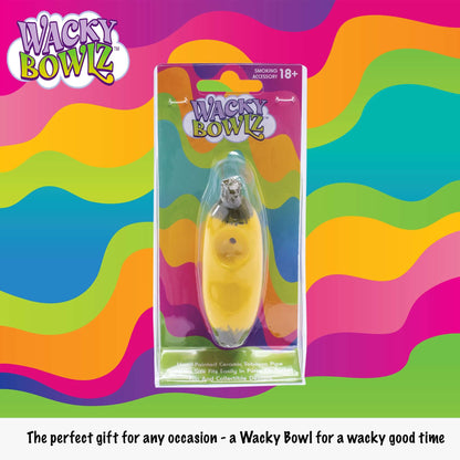 3.5" Banana Ceramic Pipe - Wacky Bowlz