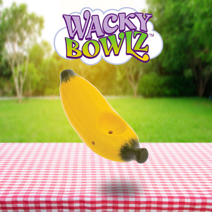 3.5" Banana Ceramic Pipe - Wacky Bowlz