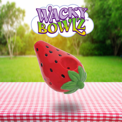 3.5" Strawberry Ceramic Pipe - Wacky Bowlz