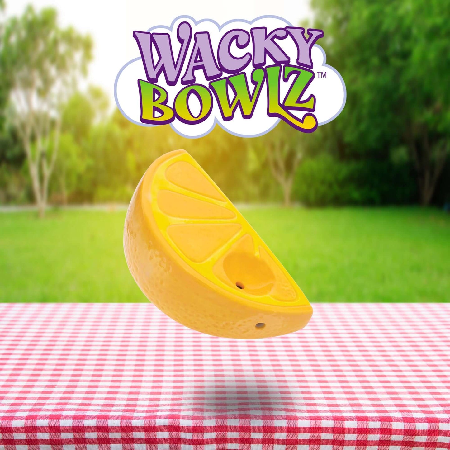 3.5" Orange Slice Ceramic Pipe - Wacky Bowlz