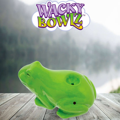 3.5" Frog Ceramic Pipe - Wacky Bowlz