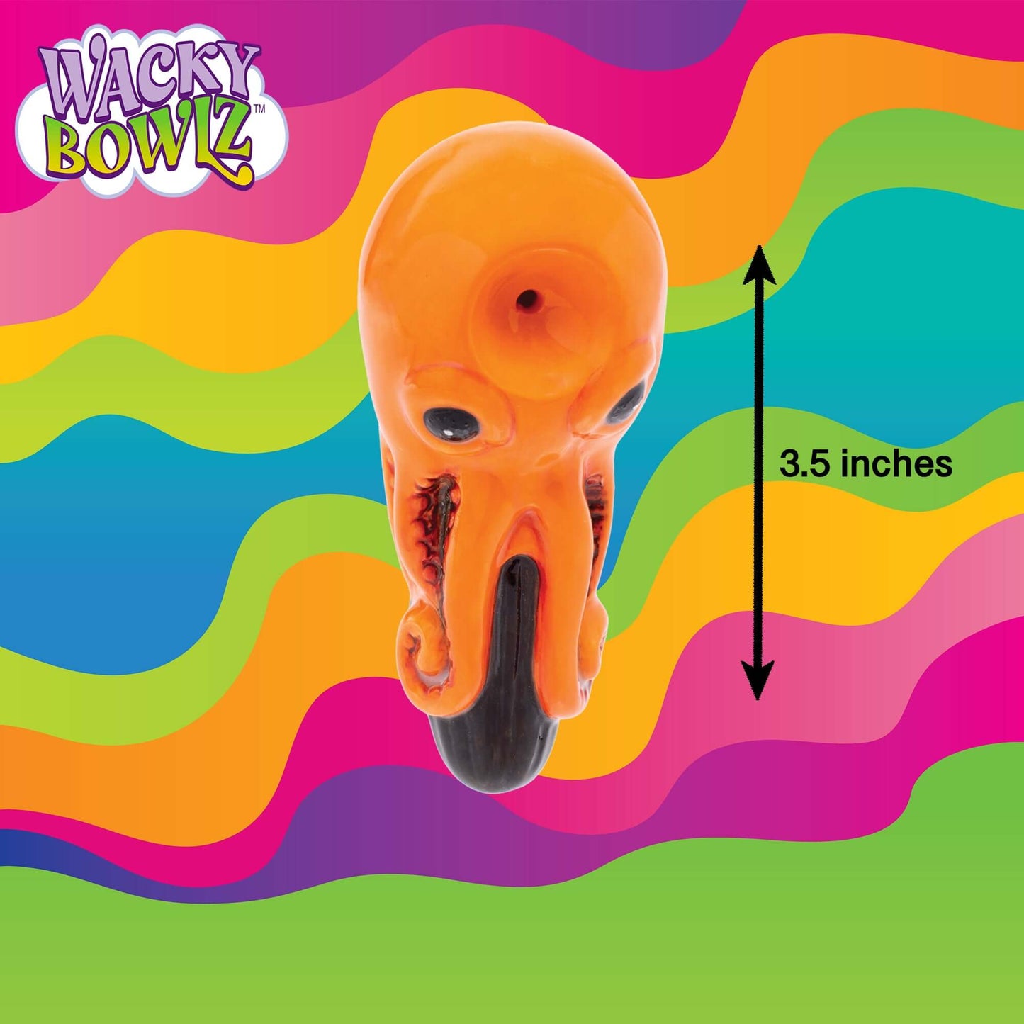 3.5" Octopus Ceramic Pipe - Wacky Bowlz