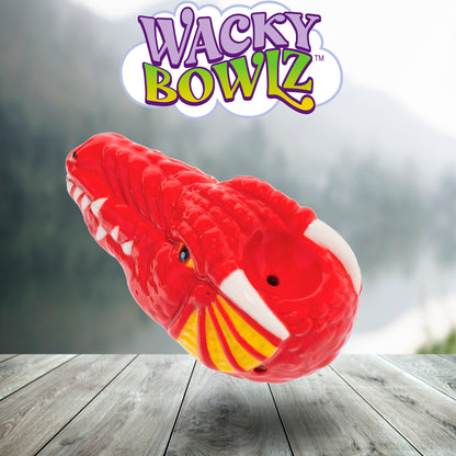 3.5" Red Dragon Ceramic Pipe - Wacky Bowlz